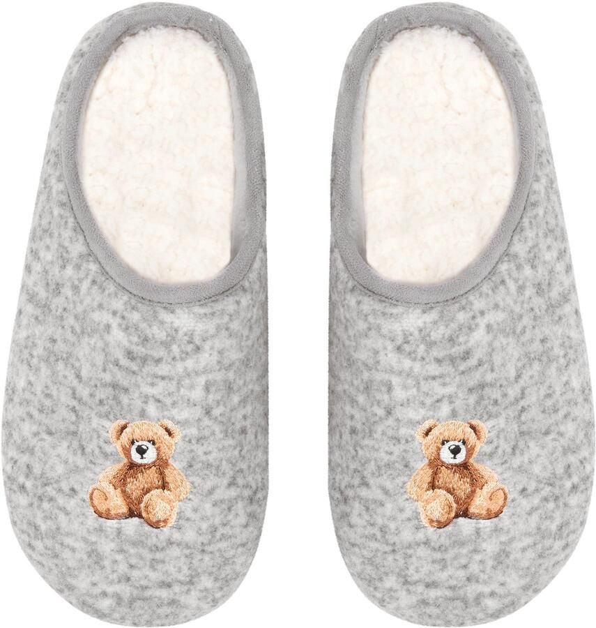 Hunkemöller Pantoffel Ivy Grijs