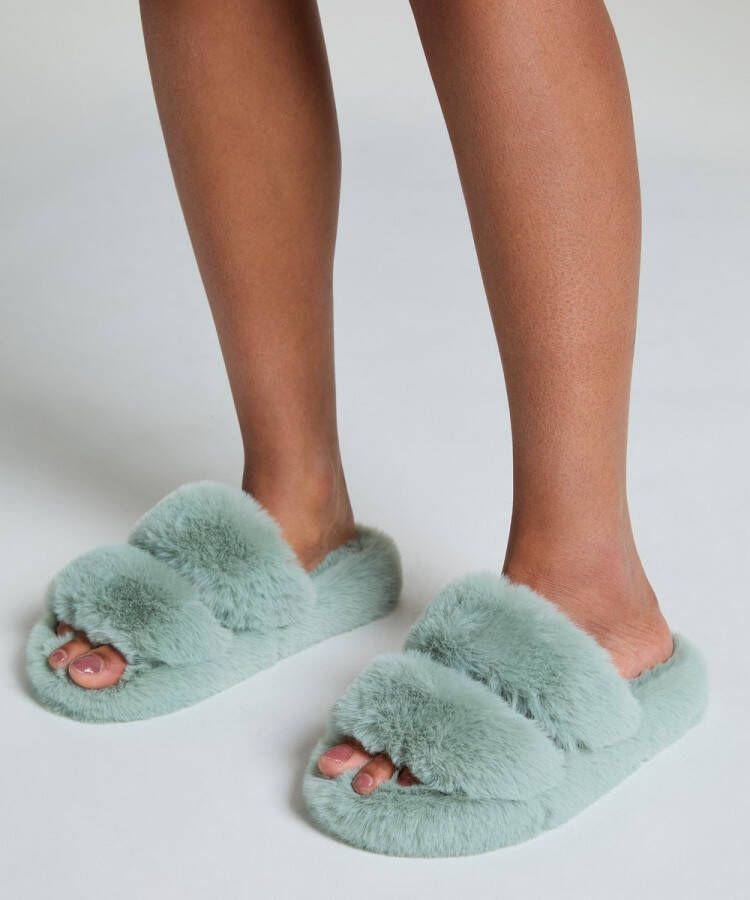 Hunkemöller Slippers Double Strap Groen