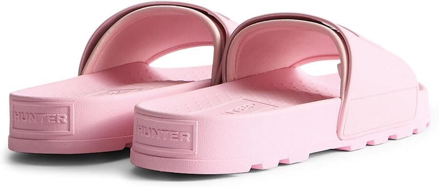 Hunter Core Embossed Silicon Logo Slider Unisex Slippers Synthetisch Roze - Foto 3