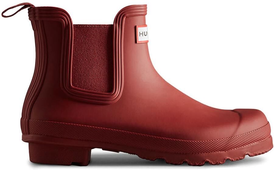 Hunter Original Dames Chelsea boots Rubber Rood Waterdicht