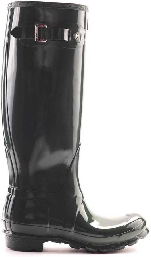 Hunter Original Tall Gloss Regenlaarzen Zwart Vrouw
