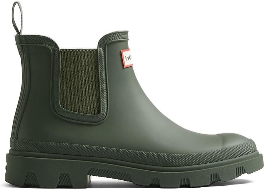 Hunter Boots Downpour Chelsea Rubberlaarzen olijfgroen