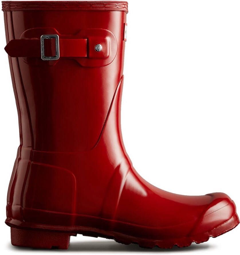 Hunter Women's Original Short Gloss Wellington Boots Military Red - Foto 2