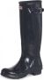 Hunter Boots Women's Original Tall Gloss Rubberlaarzen blauw - Thumbnail 1