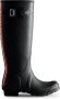 Hunter Boots Women's Original Tall Hunter Backstrap Boot Rubberlaarzen wit zwart - Thumbnail 1