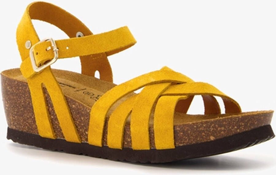 Hush Puppies Bio dames sandalen geel Extra comfort Memory Foam
