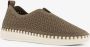 Hush Puppies Daisy dames instappers donkergroen Uitneembare zool - Thumbnail 1