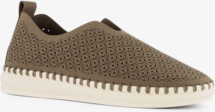 Hush Puppies Daisy dames instappers donkergroen Uitneembare zool