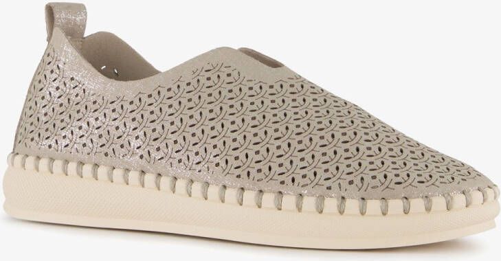 Hush Puppies Daisy dames instappers zilverkleurig Uitneembare zool