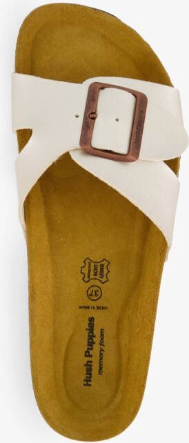 Hush Puppies dames bio slippers champagne Wit