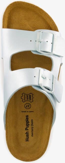 Hush Puppies dames bio slippers lichtblauw Extra comfort Memory Foam