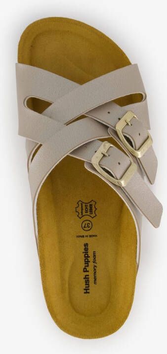 Hush Puppies dames bio slippers zilverkleurig
