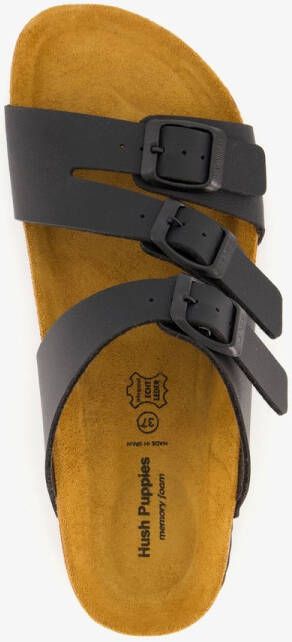 Hush Puppies dames bio slippers zwart