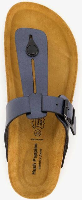 Hush Puppies dames bio teenslippers zwart