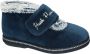 Hush Puppies -Dames blauw donker pantoffels - Thumbnail 1