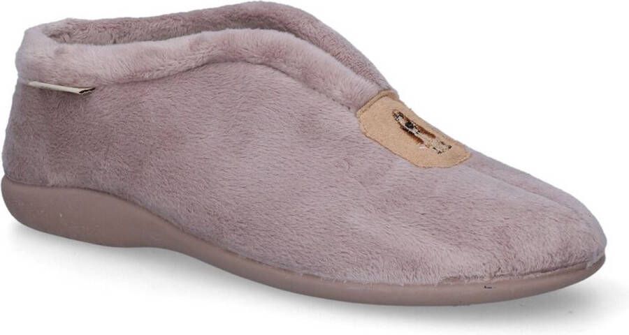 Hush Puppies -Dames nude oud-roze pantoffels