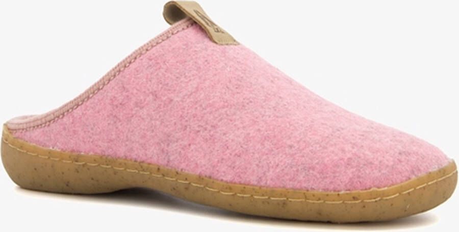 Hush Puppies wollen dames pantoffels roze Sloffen Uitneembare zool