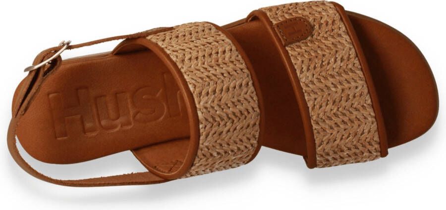 Hush Puppies Dames Sandaal Ducka Natur Cognac