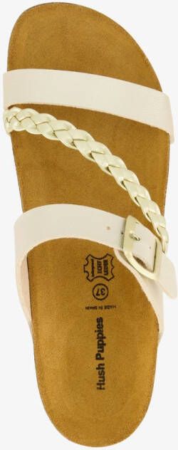 Hush Puppies dames sleehak slippers champagne