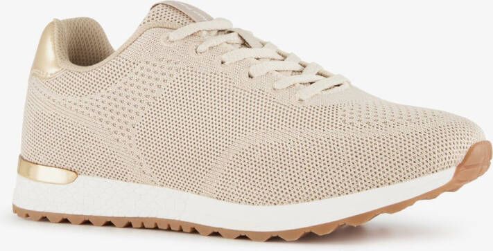 Hush Puppies dames sneakers beige Uitneembare zool