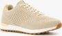 Hush Puppies dames sneakers beige Uitneembare zool - Thumbnail 1