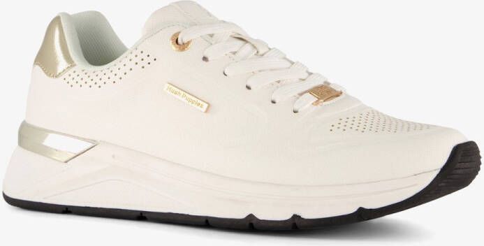 Hush Puppies dames sneakers wit goud Uitneembare zool