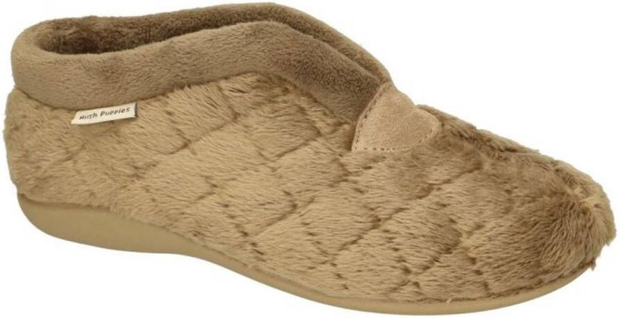 Hush Puppies -Dames taupe pantoffels