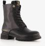 Hush Puppies dames veterboots zwart Uitneembare zool - Thumbnail 1