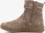 Hush Puppies gevoerde suede enkellaarsjes taupe Bruin Maat Echt leer Uitneembare zool38 - Thumbnail 2