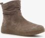 Hush Puppies gevoerde suede enkellaarsjes taupe Bruin Maat Echt leer Uitneembare zool38 - Thumbnail 1