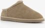 Hush Puppies gevoerde suede heren pantoffels taupe Bruin Sloffen Echt leer - Thumbnail 1