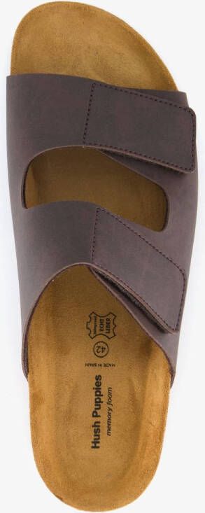 Hush Puppies heren bio slippers bruin Extra comfort Memory Foam