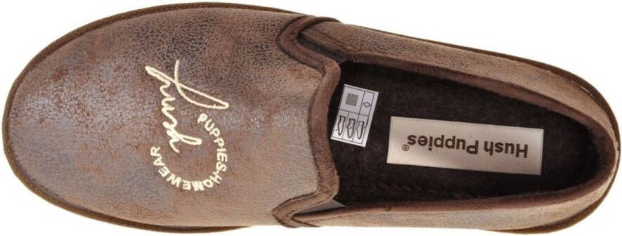 Hush Puppies -Heren bruin donker pantoffels & slippers