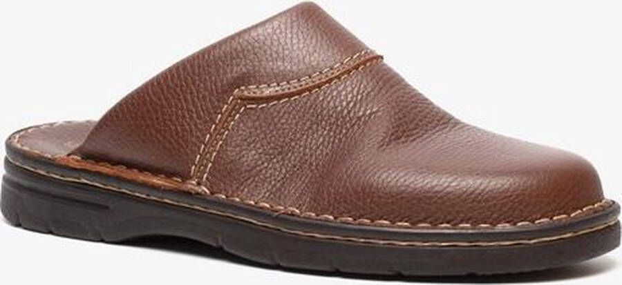 Hush Puppies heren pantoffels Bruin Sloffen Echt leer