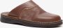 Hush Puppies heren pantoffels Bruin Sloffen Echt leer - Thumbnail 1