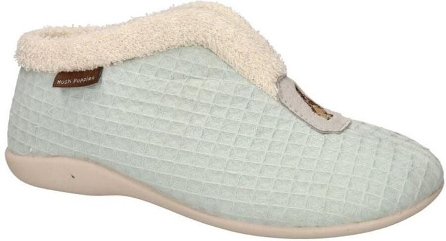 Hush Puppies -Dames aquamarijn pantoffels