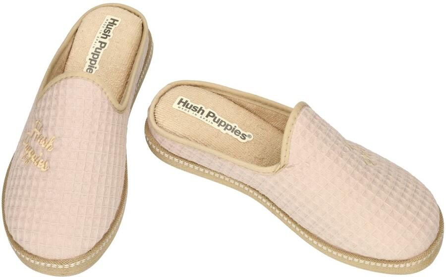Hush Puppies -Dames beige pantoffels