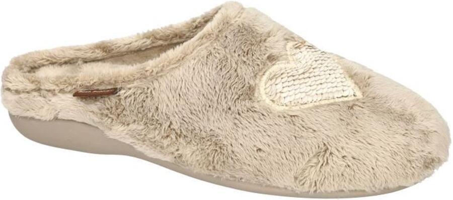 Hush Puppies -Dames beige pantoffels