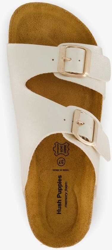 Hush Puppies dames bio slippers champagne goud