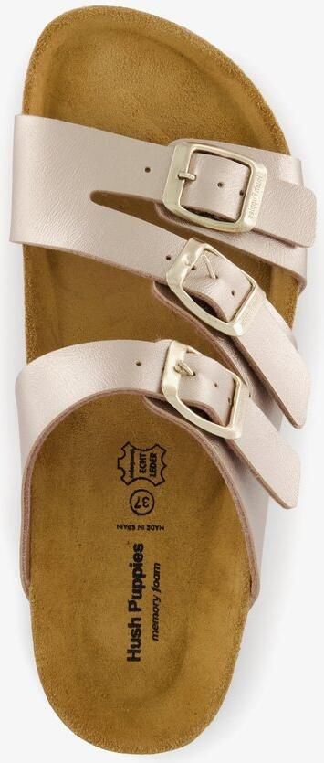 Hush Puppies dames bio slippers goud