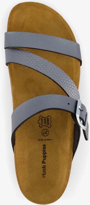 Hush Puppies dames bio slippers grijs