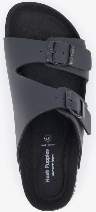 Hush Puppies dames bio slippers zwart
