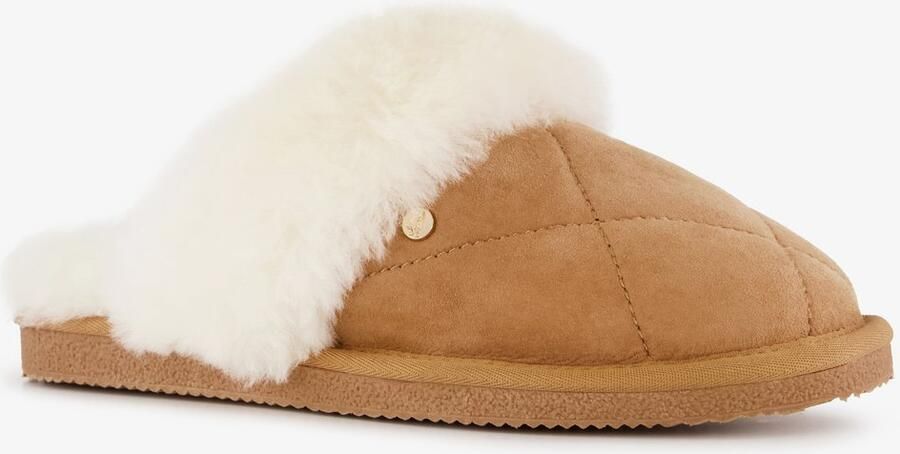 Hush Puppies dames instap pantoffels bruin Sloffen