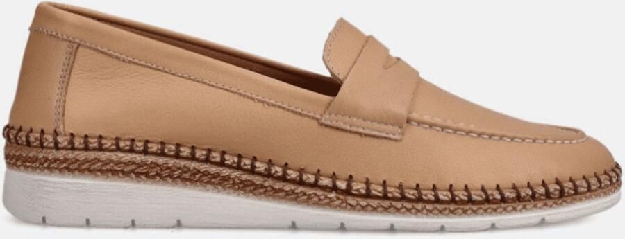 Hush Puppies Dames Mocassin Marshmallow Camel