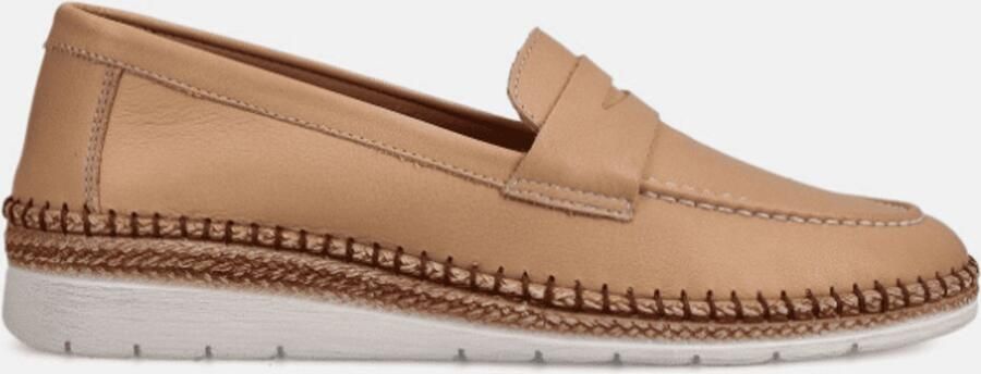Hush Puppies Dames Mocassin Marshmallow Camel