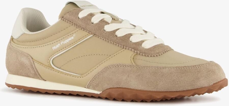 Hush Puppies dames sneakers beige Uitneembare zool