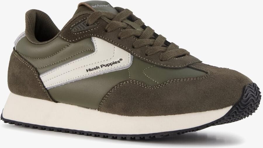 Hush Puppies dames sneakers groen Uitneembare zool