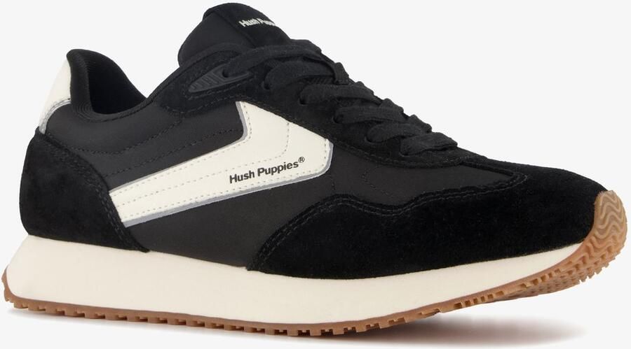 Hush Puppies dames sneakers zwart Uitneembare zool