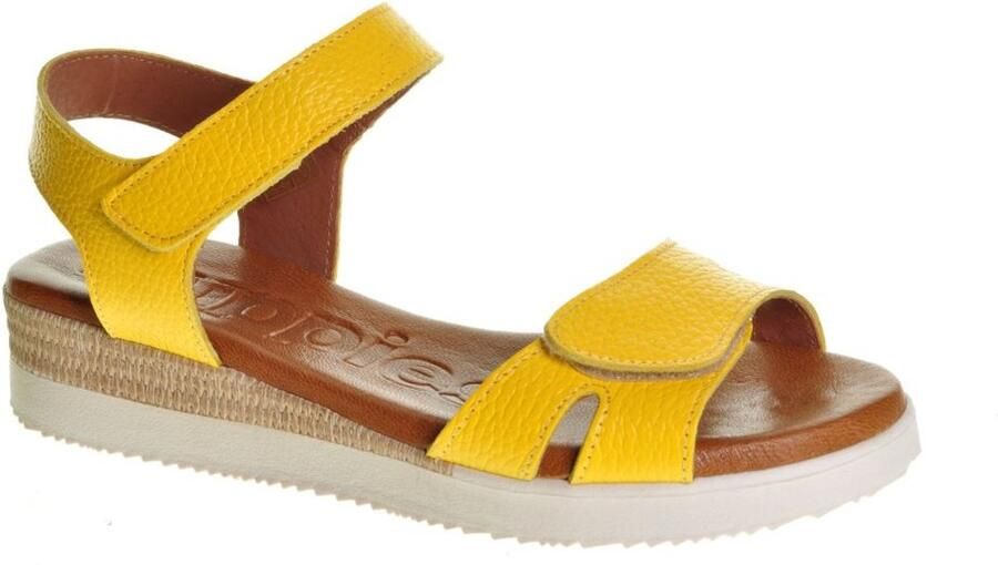 Hush Puppies Gele Sandalen Leder