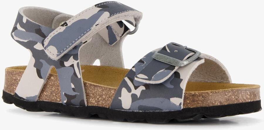 Hush Puppies jongens bio sandalen met camouflageprint grijs